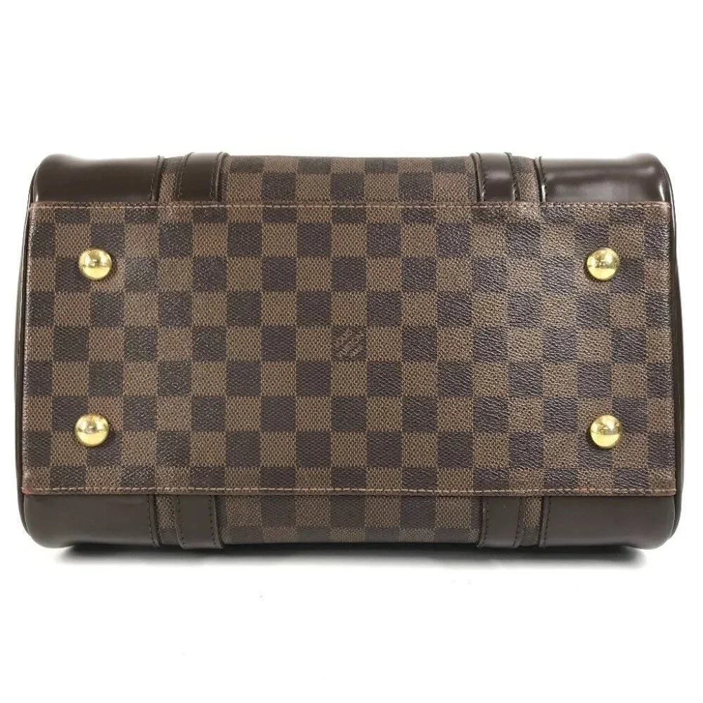 LOUIS VUITTON N52000 Damier Berkeley Bag Hand Bag Damier Canvas Ebene Brown - Picture 8 of 16
